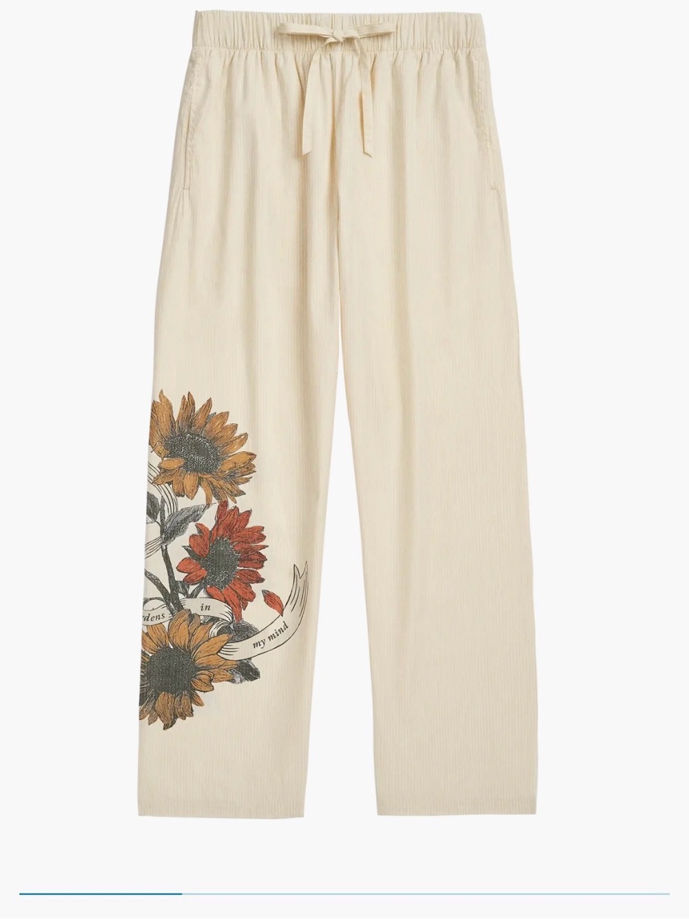 Secret Gardens in My Mind Poplin Pants
